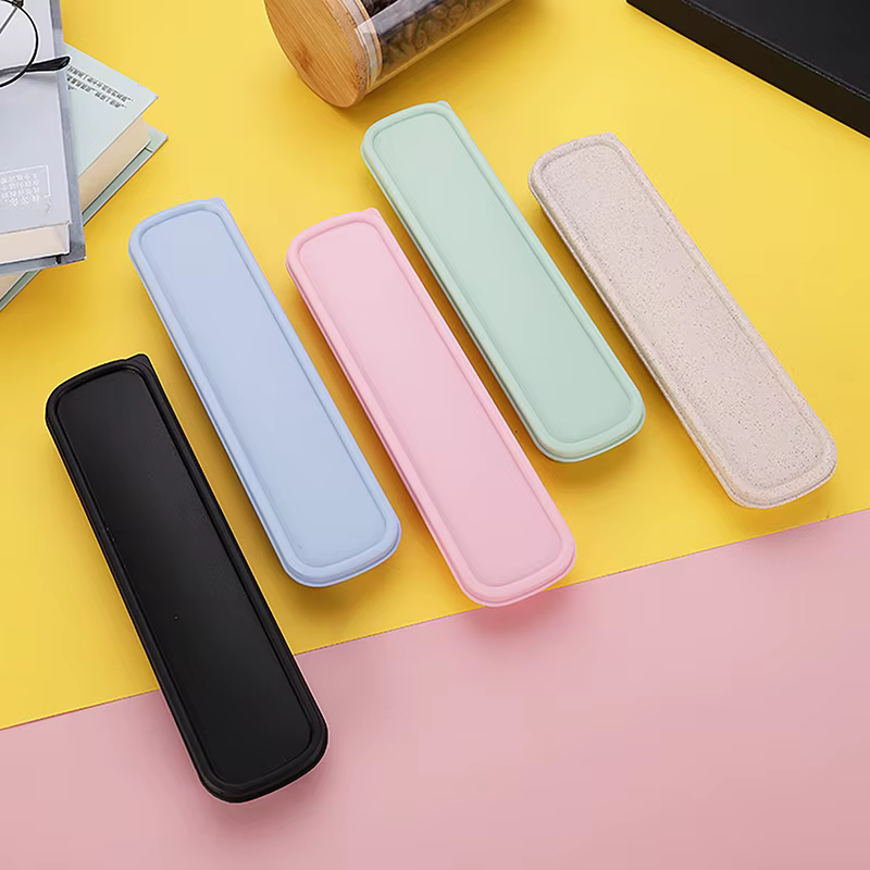 Couverts portables multicolores pour étudiants, boîte de rangement, cuillère, fourchette, vaisselle 