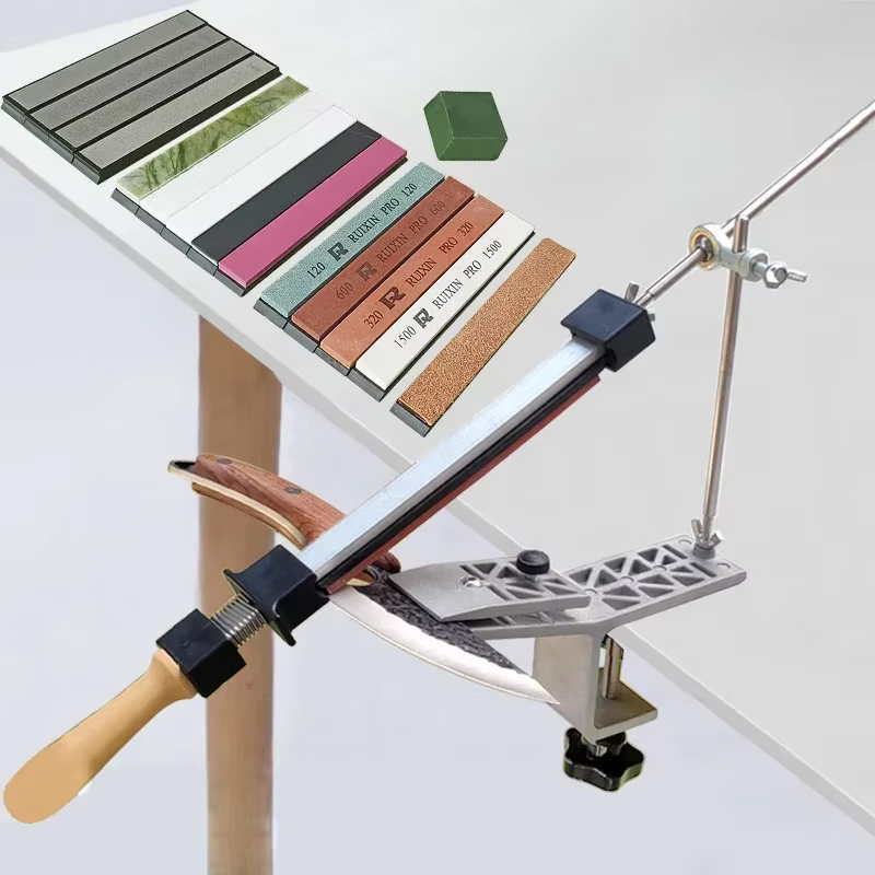 Affûteur de couteaux professionnel, pierre à aiguiser diamantée, Outils de cuisine