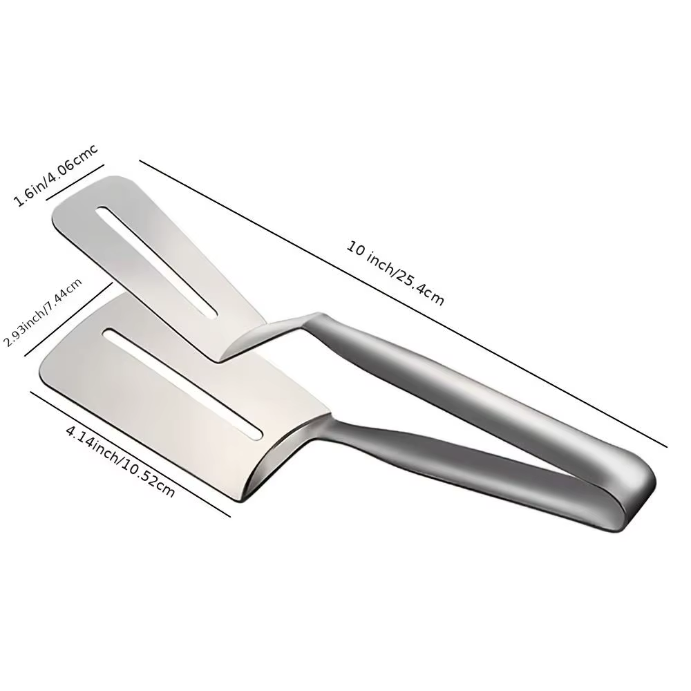 Pince de cuisson multifonctionnelle en acier inoxydable, pinces à steak, pinces à steak, spatule à d