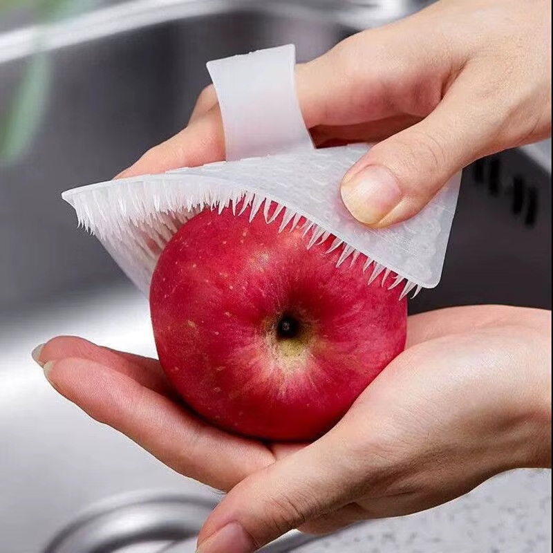 Brosse de nettoyage de fruits et légumes, outils de cuisine, épurateur de vaisselle en Silicone, bro