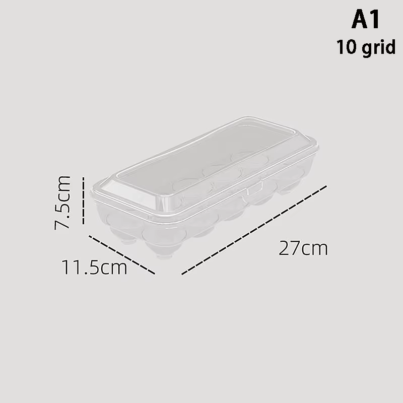 Boîte de Rangement d'emoufs Transparente en Plastique, Étui Portable de Conservation Fraîche, Conten