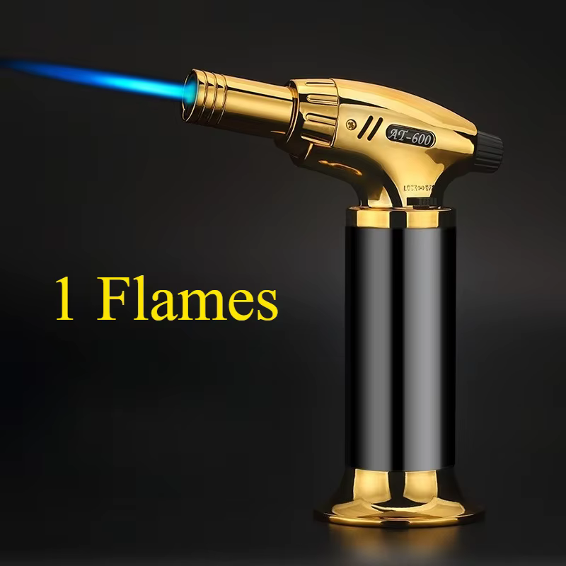 Nouveau chalumeau de cuisine portable en métal pour barbecue, allumage de flamme, torche à gaz butan