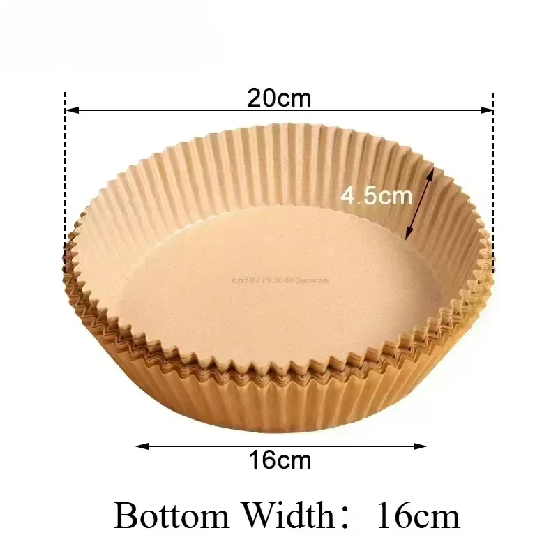 Papier de cuisson pour friteuse à Air jetable, carré et rond, plaque de Barbecue, tapis antiadhésif,