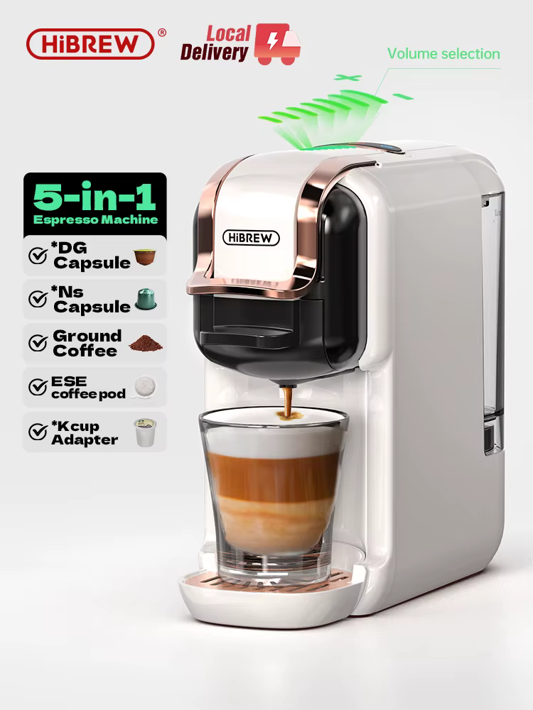 Machine à café à capsules multiples Hiinvasive W, chaud et froid, DG Cappuccino Nes, petite capsule 