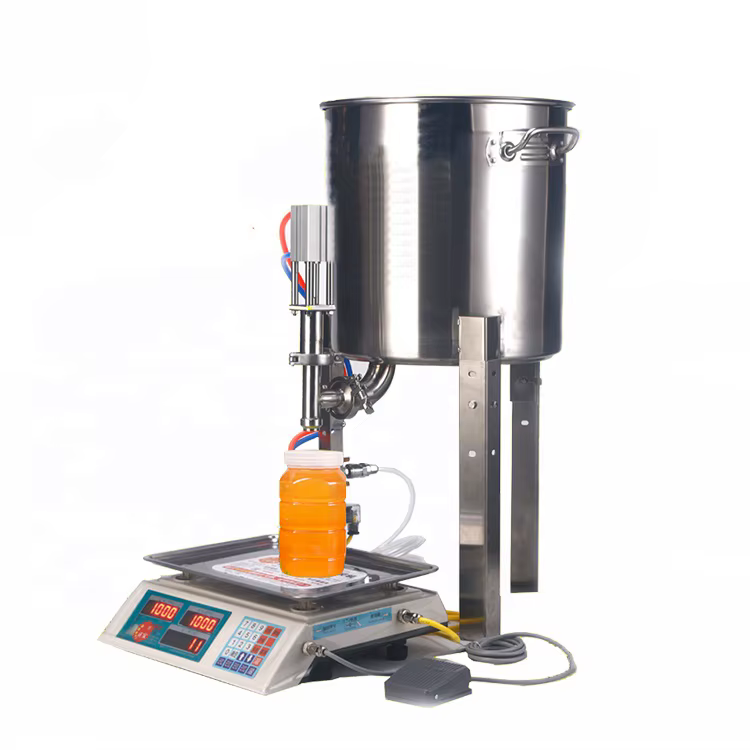 Petite machine de remplissage pneumatique pour usage domestique, pour liquides, tahini, cosmétiques,