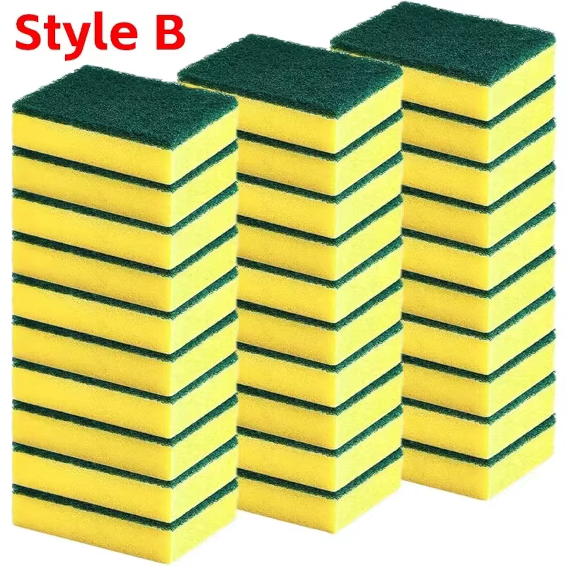 Éponge double face très absorbante, pot de nettoyage magique, brosse de nettoyage antirouille, outil