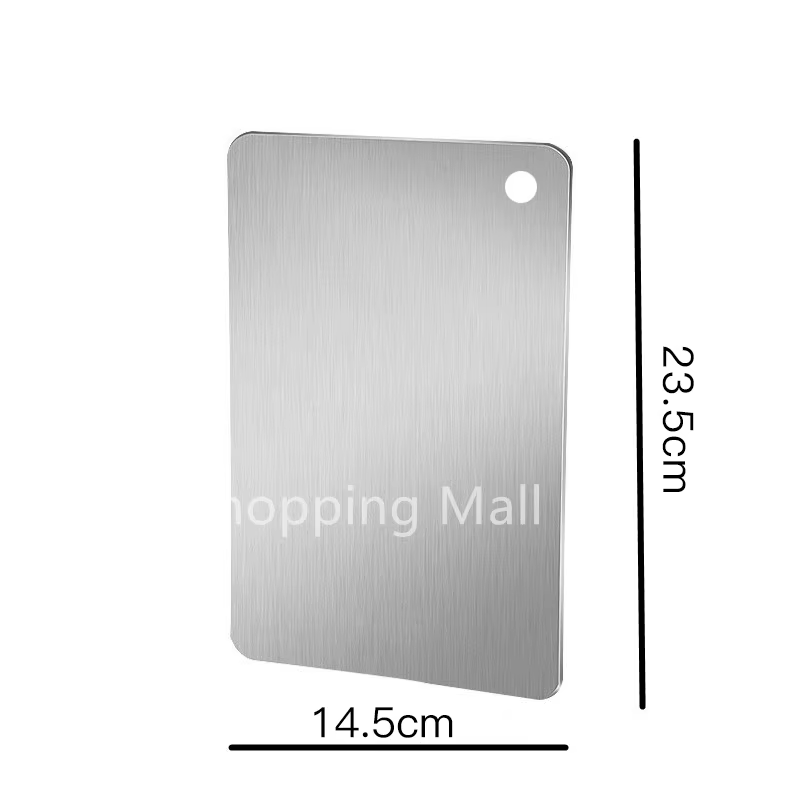Planche à découper de cuisine en acier inoxydable, bloc de boucher, lavable au lave-vaisselle, planc