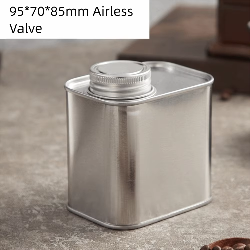 Boîtes de café scellées de grande capacité, cadeaux, boîte de rangement carrée unidirectionnelle pou