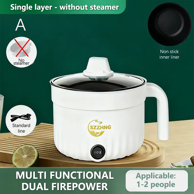 Mini cuiseur à riz avec cuiseur vapeur, petit marmite antiadhésive Multil Lutuan Ng Kanin 1,8 l, cui