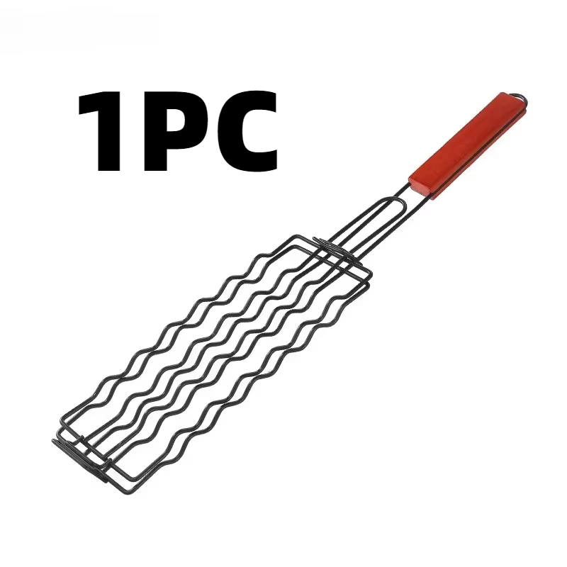 2 pinces à saucisses avec poignée résistante à la chaleur, outil de cuisson pour barbecue, pince à p