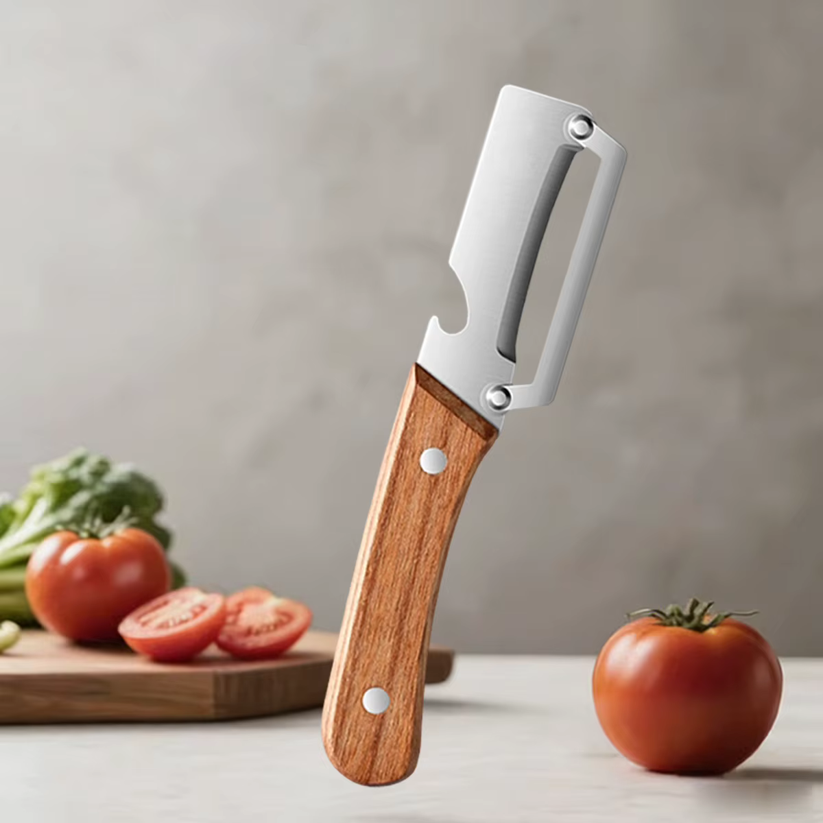 Éplucheur de cuisine en acier inoxydable, éplucheur de canne à sucre pour éplucher et trancher les f