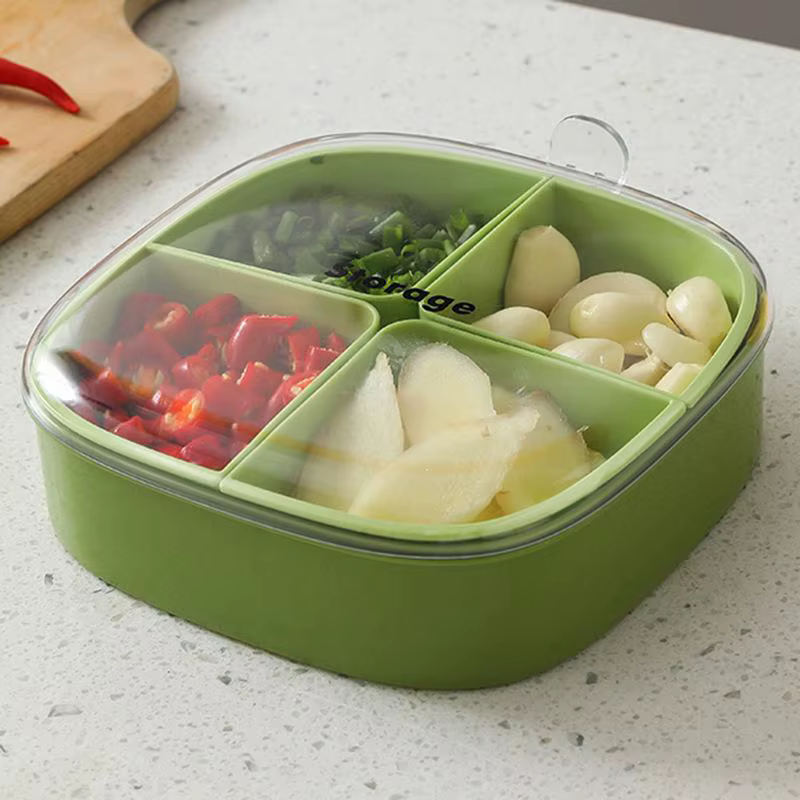 Boîte de conservation de cuisine, oignon, ail, gingembre, réfrigérateur, séparateur de congélation,