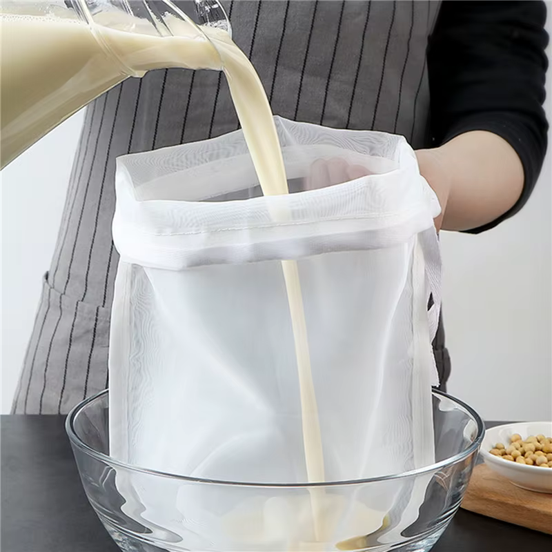 Sacs filtrants en Nylon, passoire à lait végétal, tamis de vidange, filtre à thé, sac en filet, Gadg