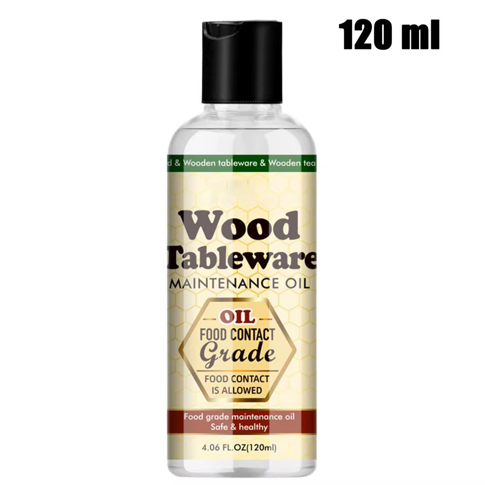Planche à découper le bois de 120ml, huile de revitalisant pour service à thé, huile d'entretien du 