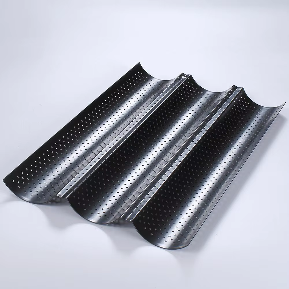 Moule à Baguette pour pain français, ustensiles de cuisson, rainure, vagues, four à gâteaux, plateau