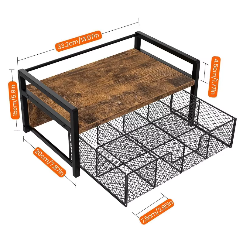 Nouveau support de rangement pour capsules de café, étagère de bureau, support de rangement pour com