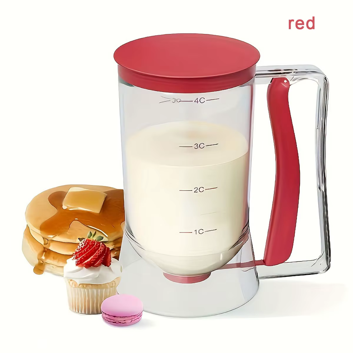 Version améliorée 1 pièces 900ml distributeur de pâte à main entonnoir gradué pâte à pâtisserie Disp