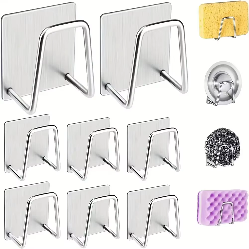 Support d'éponge pour évier de cuisine, 1 à 2 pièces, support de rangement pour égouttoir, boule en 