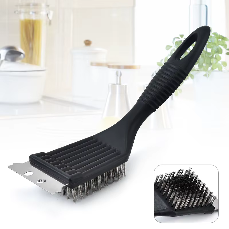 Brosse de nettoyage pour Barbecue, poils en fil d'acier, outil de cuisine Durable, Kit de gaz pour B