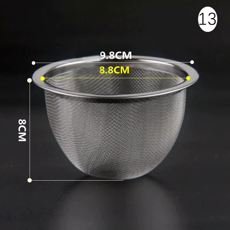 Infuseur à thé réutilisable en acier inoxydable 304, filtre à thé, passoire à thé, théière, cuir che