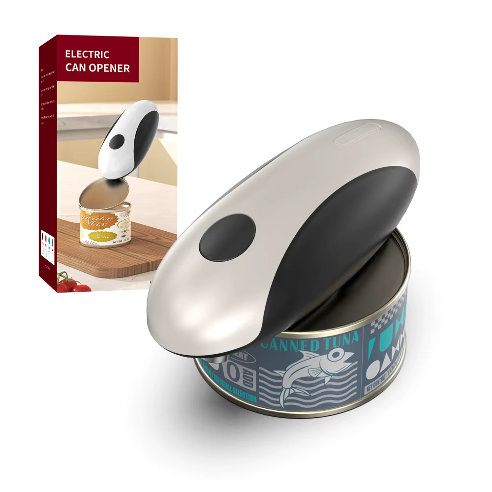 Ouvre-boîte électrique automatique Compact, outil de cuisine Portable à une touche pour pot et boute