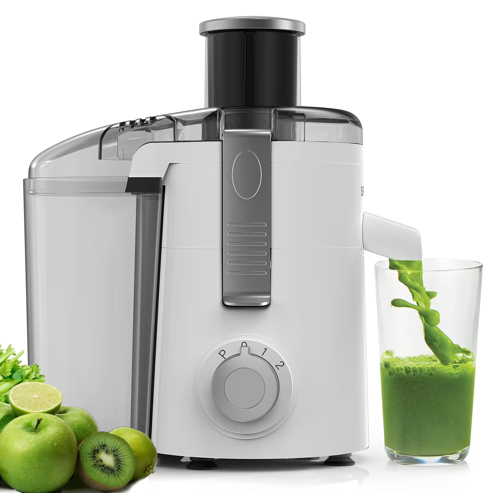 SiFENE-Machine à jus compacte, extracteur de jus centrifuge pour jus de fruits et légumes, 3 vitesse