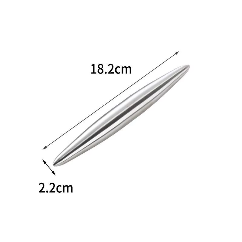 Rouleau à pâtisserie en acier inoxydable 18/24/30cm, ustensiles de cuisine, pâte, cuisson, Pizza, no