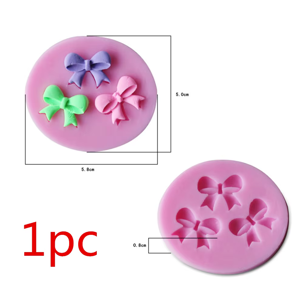Moule en silicone pour décoration de gâteau, 1 pièce, aucune fleur, chocolat, har, fourmi, argile