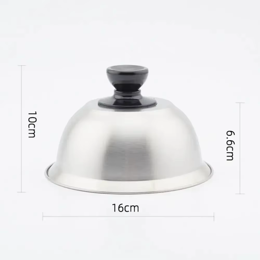 Dôme de cuisson en acier inoxydable pour fromage, couvercle multifonctionnel rond pour poêle, couver