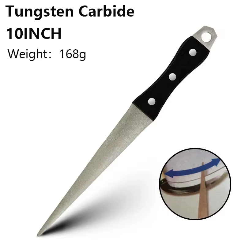 Affûteur de couteaux à tige d'affûtage en céramique Musats 10/12 pouces avec poignée ABS affûteur de