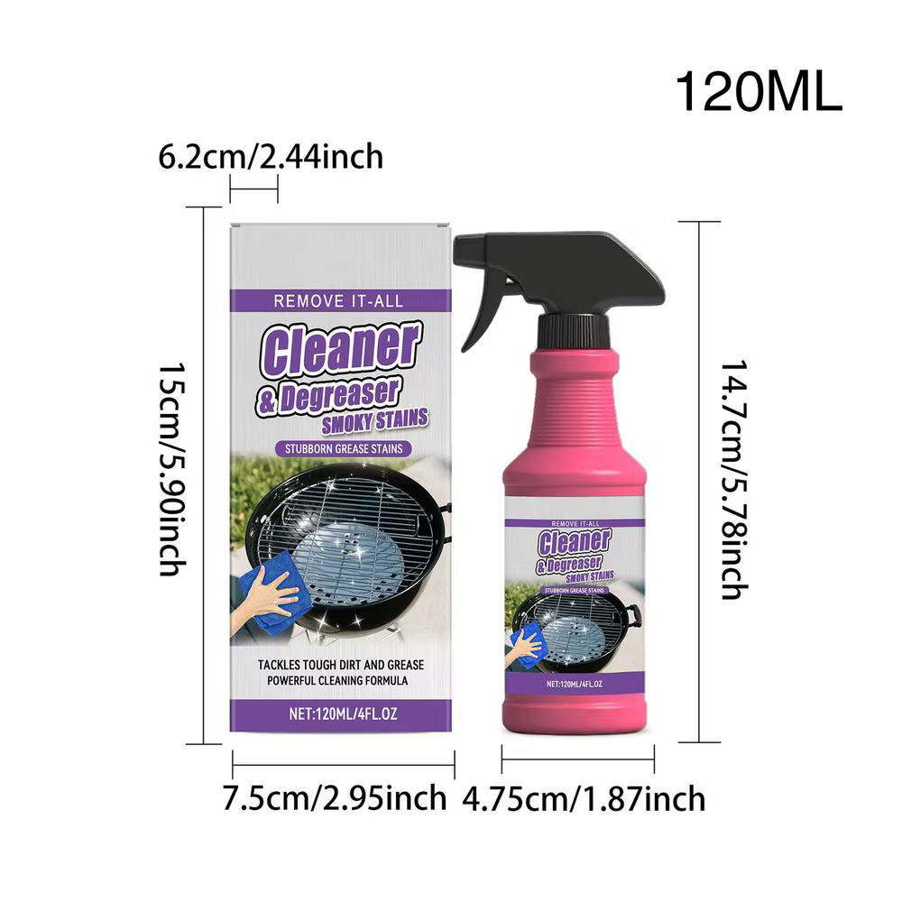Nettoyant pour barbecue et poêle, solution de nettoyage puissante, nettoyant pour barbecue pour élim
