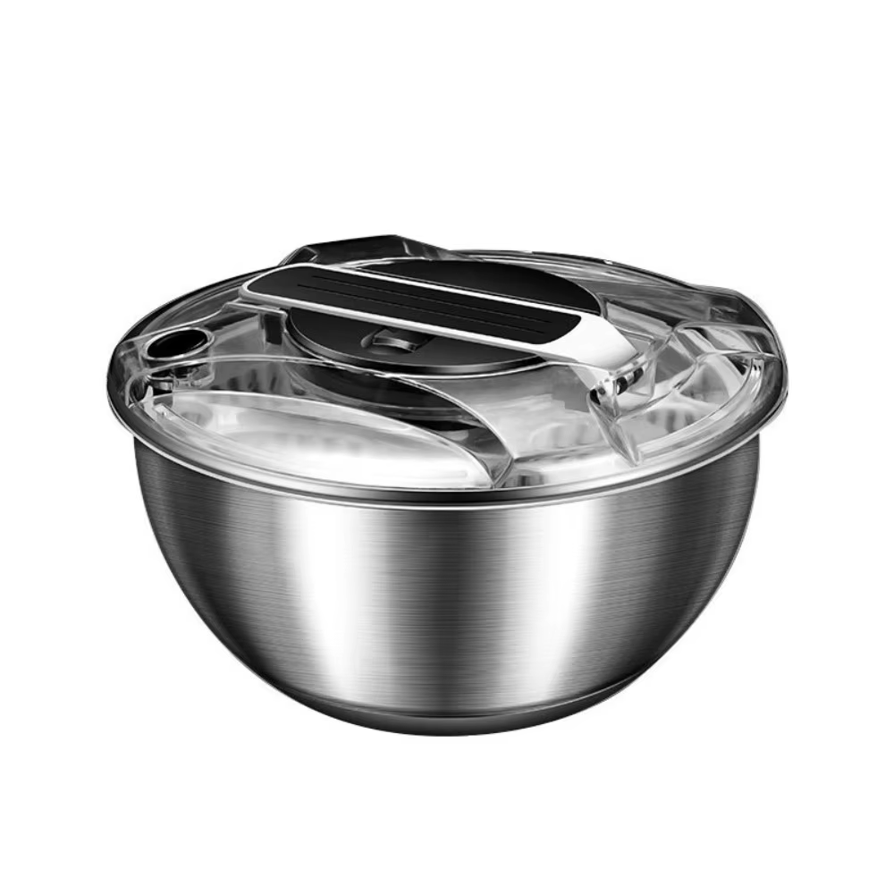 Essoreuse à salade manuelle 3,5 L, séchage rapide, déshydrateur de légumes grande capacité, lave-fru