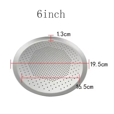 Plateau à Pizza antiadhésif en aluminium, 6 "9" 10 "11" 12 "13" 14 "15", plat de cuisson, assiette à