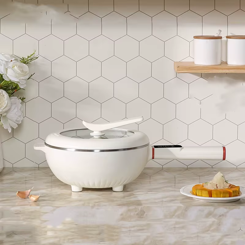 Marmite à frire électrique intelligente, cuisinière électrique multifonctionnelle, marmite antiarina