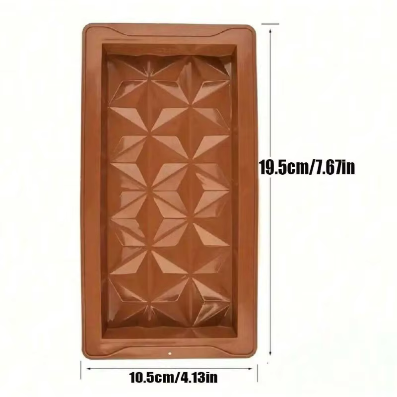 Moules rectangulaires en Silicone pour Barres de chocolat, accessoires de boulangerie pour bonbons, 
