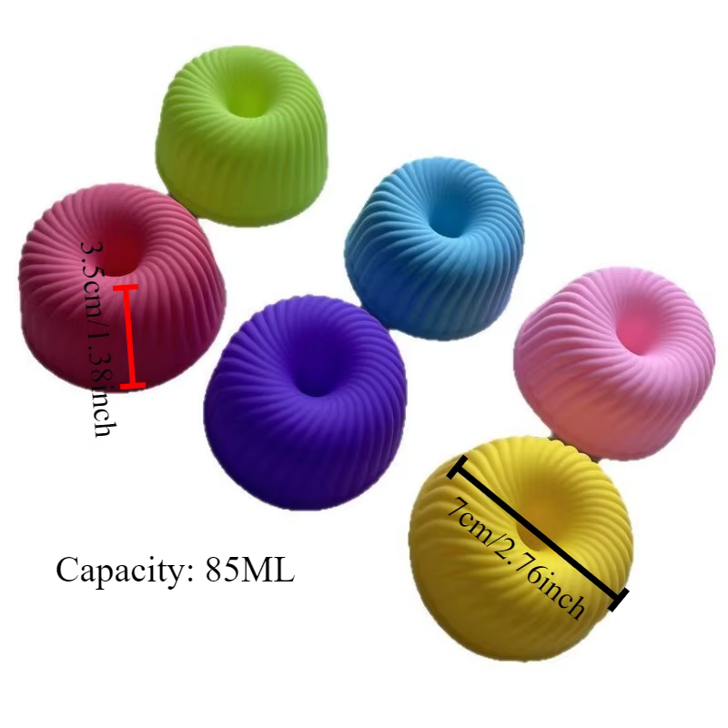 Moule à Dessert en Silicone pour Pouding au Caramel, 6 pièces, bricolage, Crème française, Brûlée, g