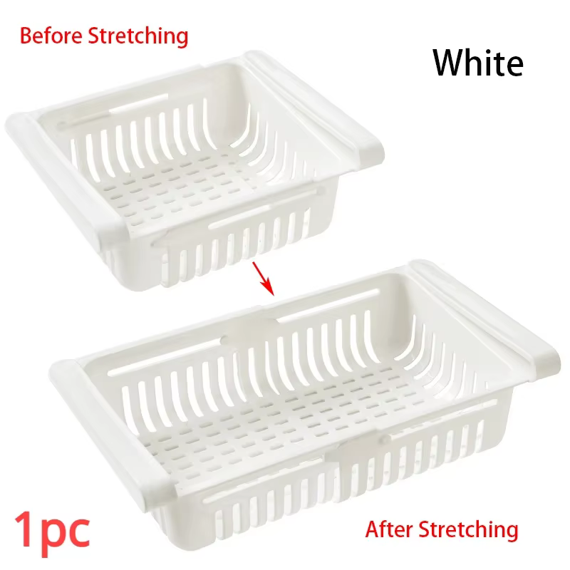 Boîte de Rangement Alimentaire en Plastique pour Réfrigérateur, Conteneur Étagère pour Fruits et emo