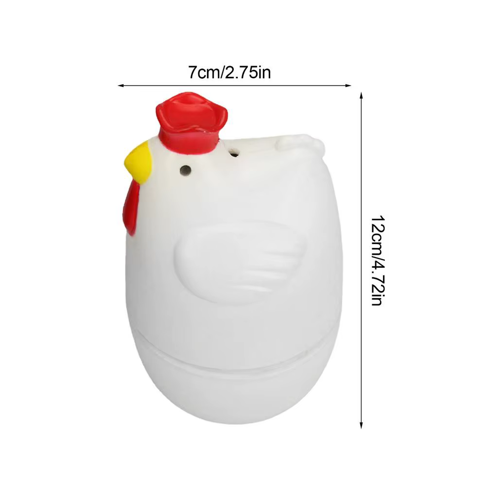 Poacher d'œufs à micro-ondes, poachers d'œufs en forme de poulet, cuiseur vapeur Portable antiadhési