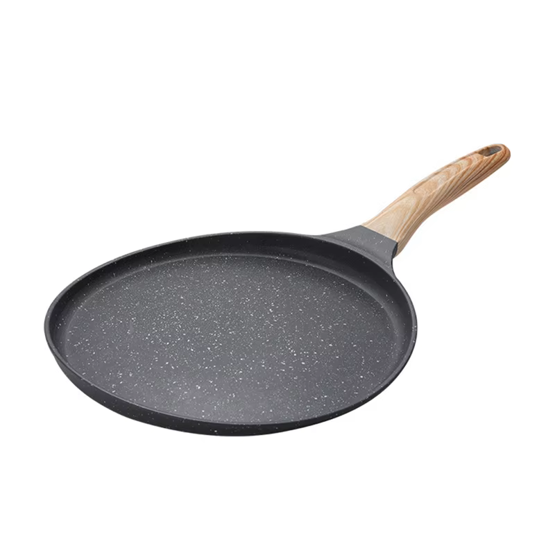 Poêle à crêpes antiarina, poêle Dosa à revêtement de granit pour la cuisson, poêle plate pour tortil
