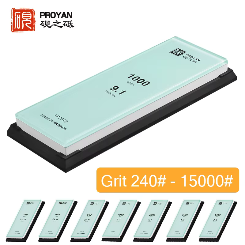 PROYAN Grit240 # 15000 #   Pierre à aiguiser professionnelle, pierre à aiguiser en aluminium blanc, 