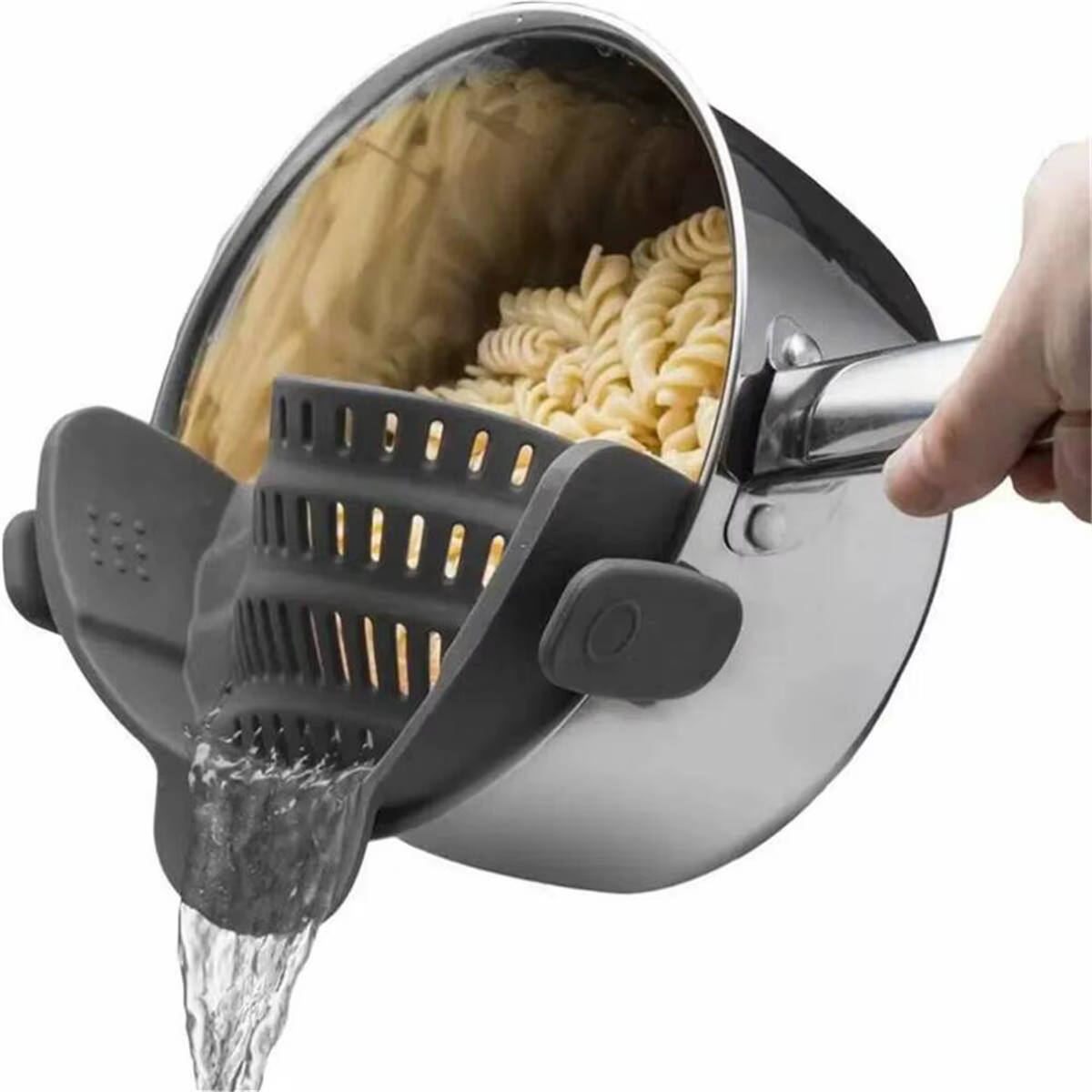1 pièce, passoire, passoire à casseroles, passoire à Clip réglable pour casseroles et bols, passoire