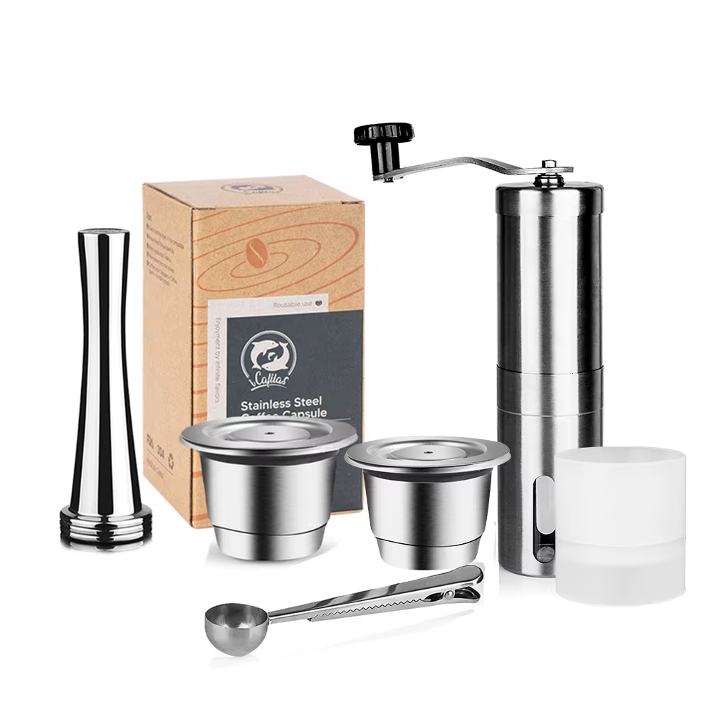 Capsule de café réutilisable pour tasses Nespresso Espresso Crema, dosettes de café rechargeables en