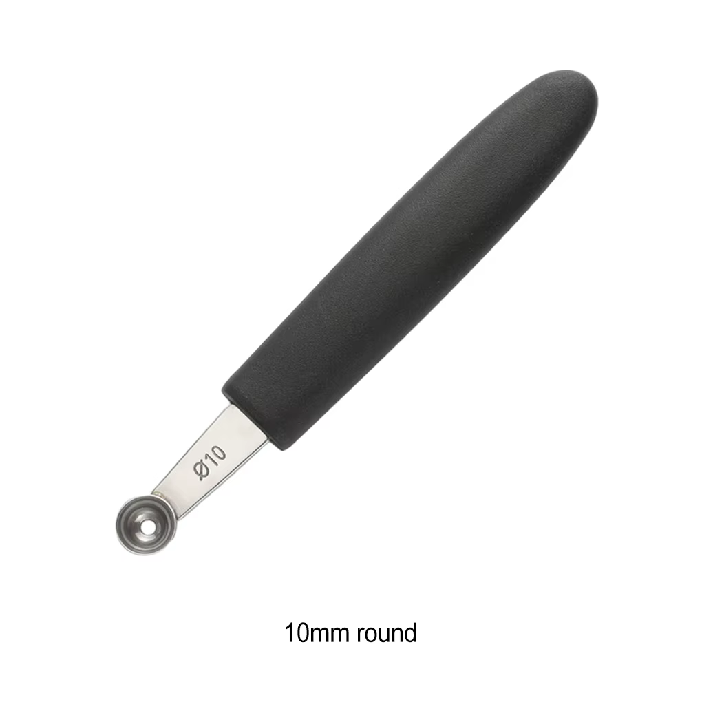 Cuillères à melon rondes simples en acier inoxydable de 10 mm/15 mm, outil indispensable pour les ch