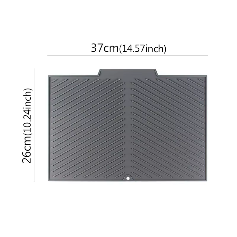Tapis de planche de vidange en Silicone S/M/LSilicone, tapis de séchage pliable pour Machine thermiq