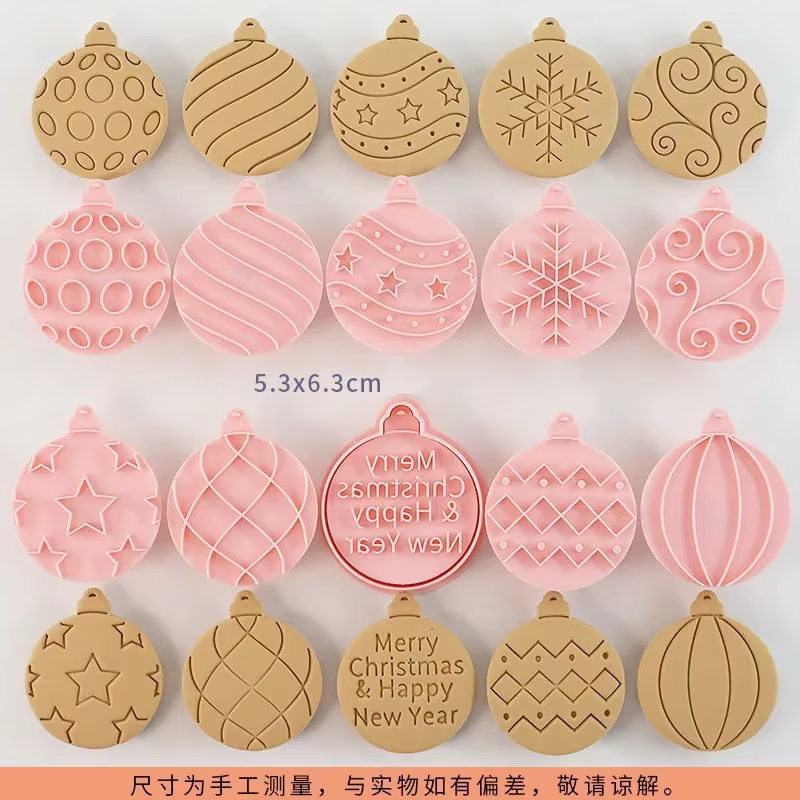 Coupe-biscuits, tampon de pâte de noël en plastique, dessin animé 3D, moule à biscuits pressable, co