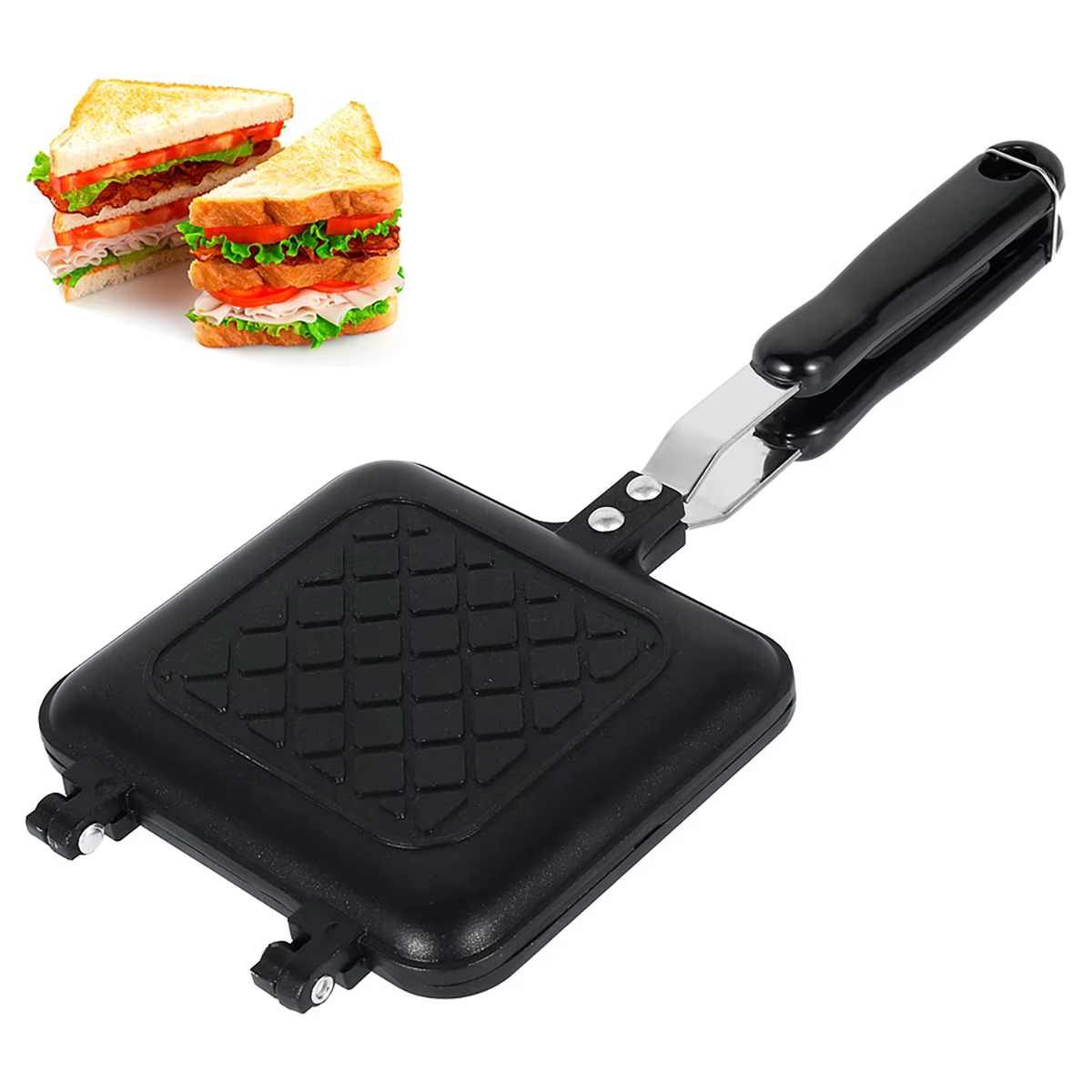 Machine à sandwich antiarina double face, fer JxToast, petit-déjeuner, gaufre, pansement, cuisson, f