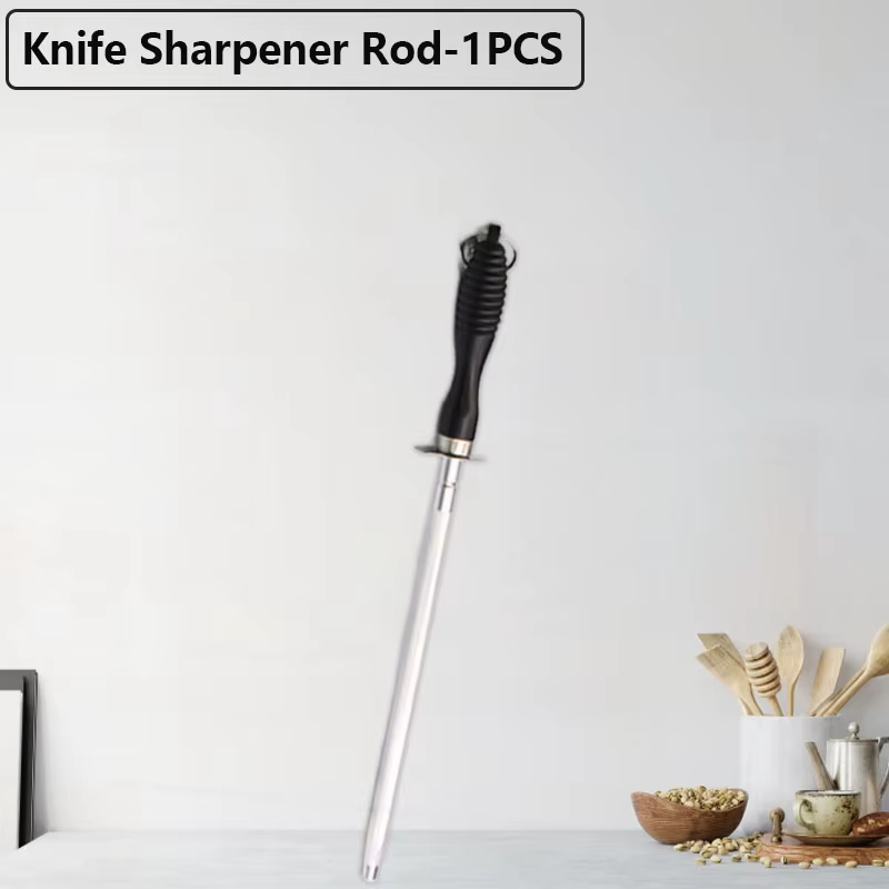 Support universel pour couteaux en bois d'acacia avec poils de brosses pour comptoir de cuisine, blo
