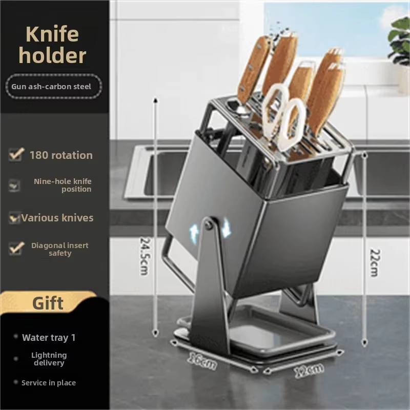 Porte-couteaux de cuisine, comptoir de ménage, porte-couteau intégré, support de rangement pour bloc