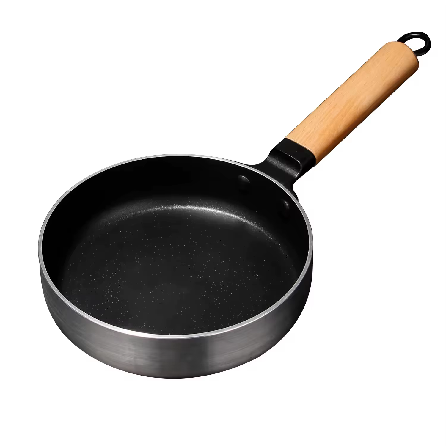 Poêle à frire antiadhésive à fond plat en fonte de 24/26/28 cm pour œufs et steaks, ustensile de cui