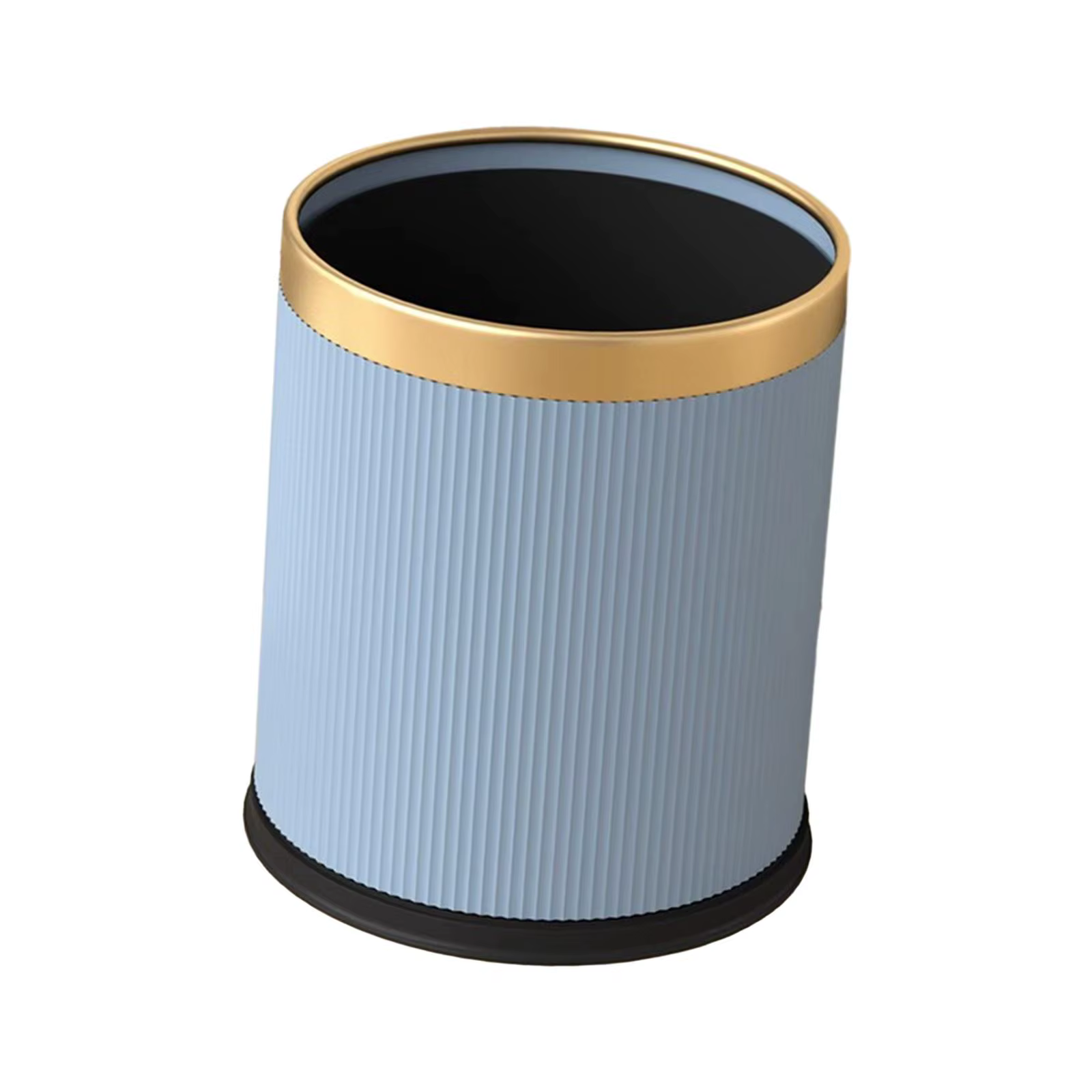 Poubelle moderne à dessus ouvert, corbeille à déchets rustique simple, poubelle légère pour salle d'